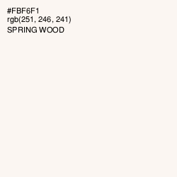 #FBF6F1 - Spring Wood Color Image